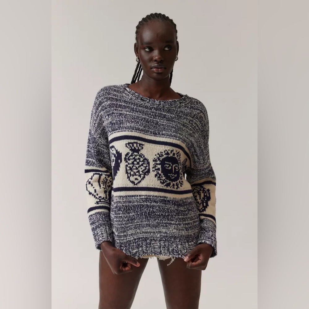 Urban Outfitters BDG Kurt Patterned Pullover Sweater size M